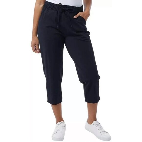 NEW 32 Degrees Cool Women's M Black Capri Pants - Picture 1 of 8